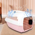 thumbnail image 4 of Transpirable, caja transportadora para gatos que lleva transporte aéreo, jaula grande con asa, cesta transportadora para coche, cachorro, perros peque Rosado Salvador Dali Cesta transportadora para gatos, 4 of 8