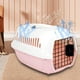 thumbnail image 4 of Transpirable, caja transportadora para gatos con cerradura de puerta, bolsa de transporte de aire, grande, de transporte, jaula de transporte, cesta , Rosado Yinane Cesta transportadora para gatos, 4 of 8