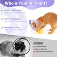 thumbnail image 3 of Soft Cat Cone Collar - Stop Licking & Scratching Wounds! Adjustable E-Collar for Cats. Mesh Recovery Elizabethan Collar for Cats, Kittens, Rabbits. Purple Color., 3 of 4