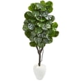 thumbnail image 1 of Nearly Natural 9410 68 in. Fiddle Leaf Fig Artificial Tree in White Planter, 1 of 1