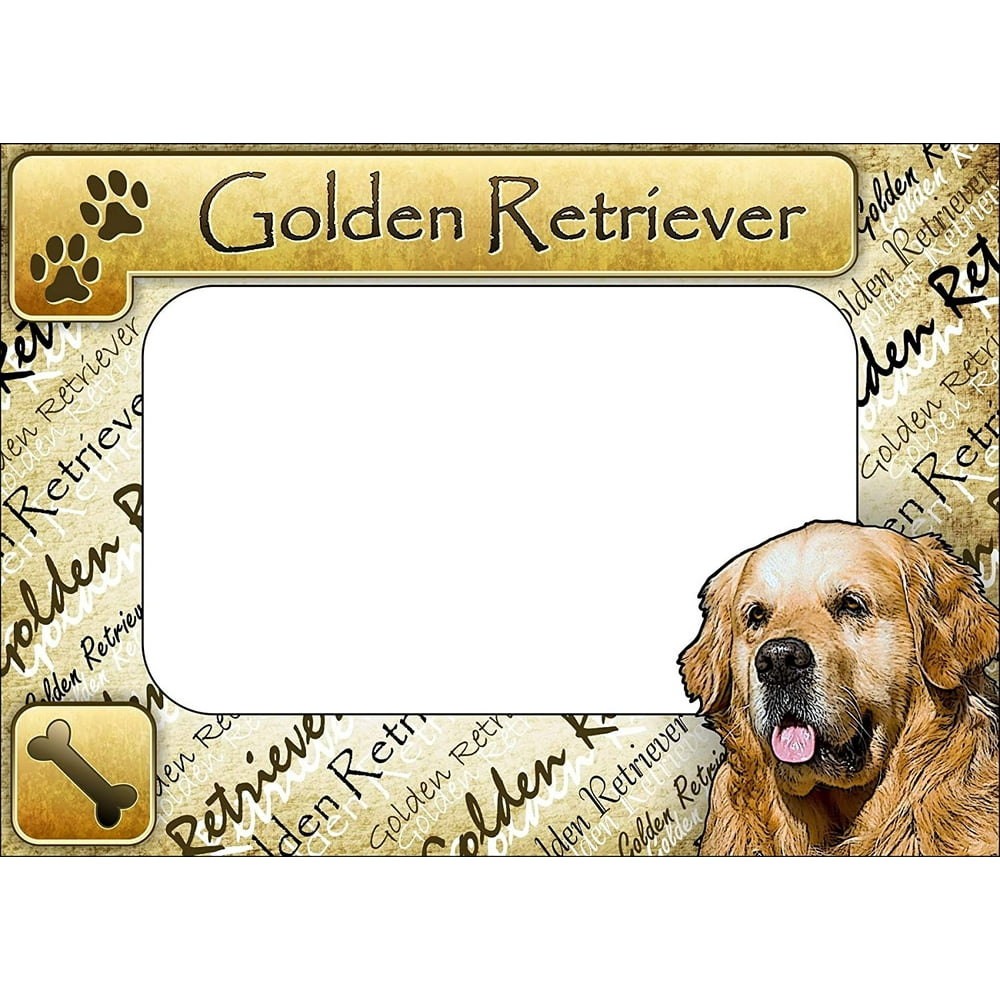 Golden Retriever Picture Frame Fridge