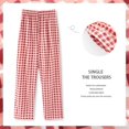 thumbnail image 2 of Gibobby pantalones de mujer holgados Pantalones de chándal informales de pierna ancha para mujer, cómodos pantalones deportivos deportivos con bolsillos (Rojo, XXXL), 2 of 5