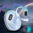 thumbnail image 4 of Open Ear Intelligent Voice Translation Headset, Bluetooth 5.3, Earphones Wireless Earbuds with Earhooks and Mic, IPX5 Waterproof, 64H Range, Out of Ear Earbuds for Sports Running Workout Driving, 4 of 6