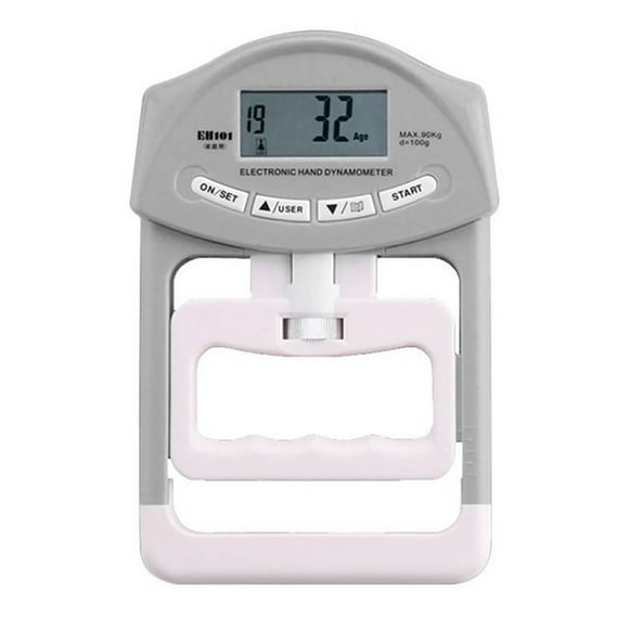 Hand Dynamometer Strength Electronic Counting Grip Portable Battery Operated Workout Power Plastic Measurement Meter Exerciser