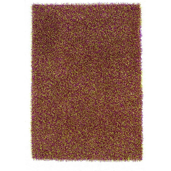 Tapis à poils longs Confetti mélange rose et vert de 8 pi. x 10 pi.