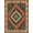 Rust Orange Teal, Pattern 9, variant on ODIKA Dining Transitional Symmetrical Decorative Motif Delicate Large for Home Office, Gaming Room, Under Desk, Non-Slip Chair-Friendly