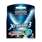 Wilkinson Sword Xtreme3, 4 Count Refill Razor Blades + Schick Slim Twin ST for Sensitive Skin