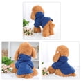thumbnail image 2 of Unique Bargains Soft Pet Clothes Sweatshirt with Hat, Dog Pullover Hoodies Outfits Blue M, 2 of 7