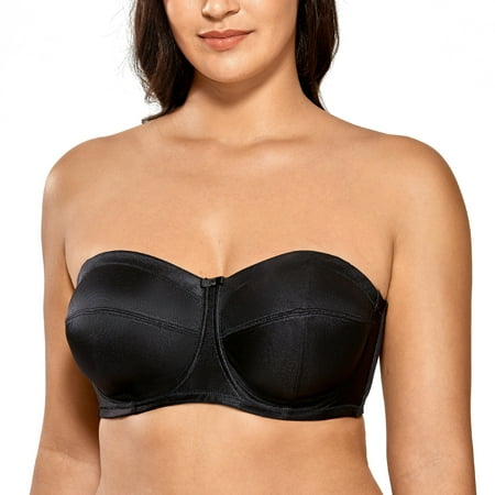 

Women s Underwire Convertible Strapless Bra Plus Size Non Padded