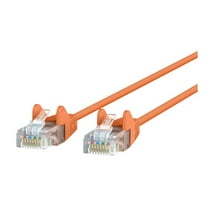 Belkin Slim - Patch cable - RJ-45 (M) to RJ-45 (M) - 20 ft - UTP - CAT 6 - molded, snagless - orange
