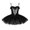 Black, variant on DPOIS Women's Shiny Sequins Swan Lake Ballet Dance Mesh Tutu Leotard Dress Ivory-A M