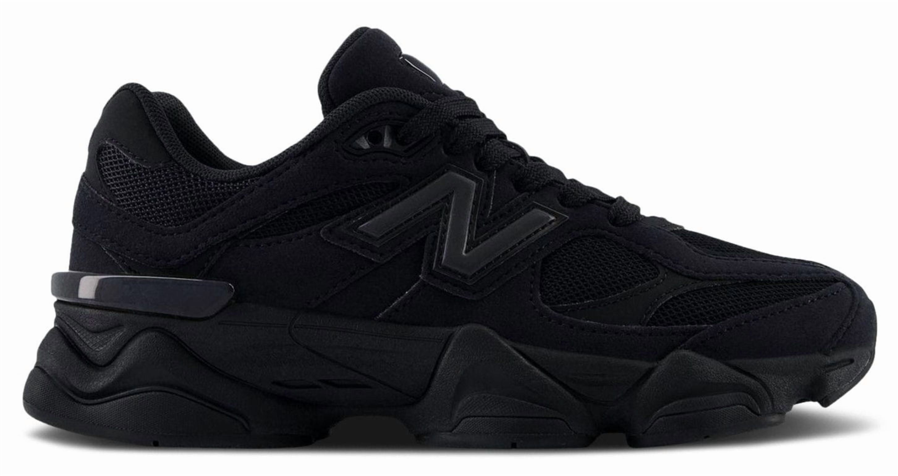 New Balance 9060 Triple Black (GS) - Walmart.com