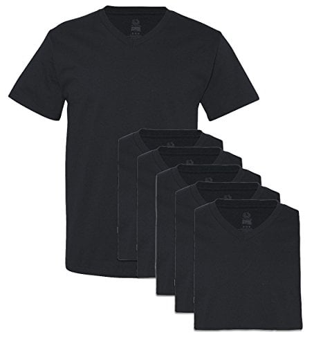 Pack V-Neck T-Shirt, Black, XXX-Large 