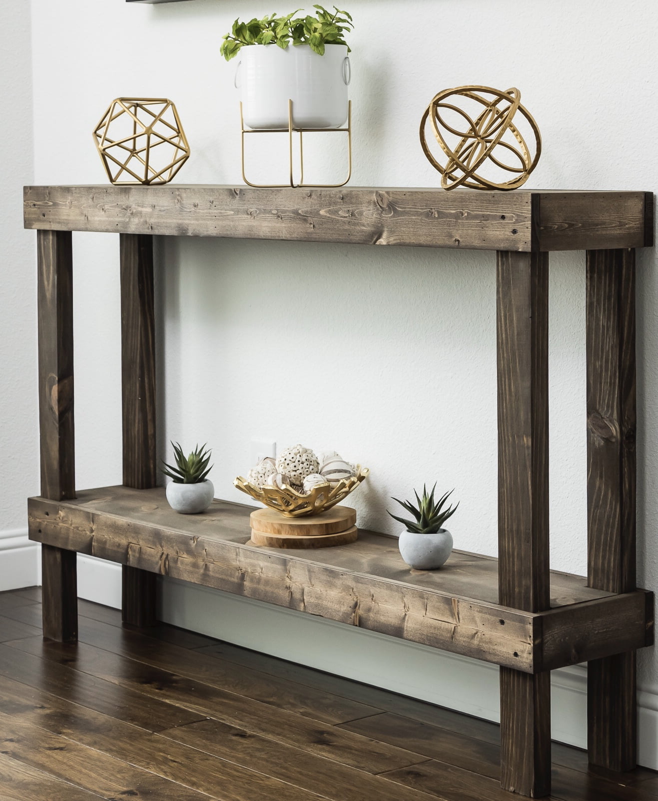 Rustic Luxe Large Wooden Sofa Table by Del Hutson Designs ...
