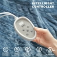 thumbnail image 3 of Degrees of Comfort Electric Blanket Full Size | Single Control with Auto Shut Off | Fleece Heated Blanket for Bed | Machine Washable | Blue, 80Wx84L, 3 of 14