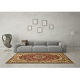 thumbnail image 3 of Ahgly Company Indoor Rectangle Medallion Brown Traditional Area Rugs, 6' x 9', 3 of 4
