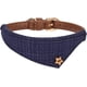 thumbnail image 1 of collar de perro de cuero estilo bandana, linda bufanda a cuadros para, 1 of 5