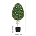 thumbnail image 4 of Easter Bunny Topiary Artificial Boxwood in Pot, Spring Home Decor for Porch Entryway Table Centerpiece(A), 4 of 6