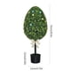 thumbnail image 5 of Bunny Boxwood Topiaries Easter Simulation Boxwood Leaf Potted Ornament en Maceta Negra para Entradas, Porches O Pantallas Interiores, 5 of 8