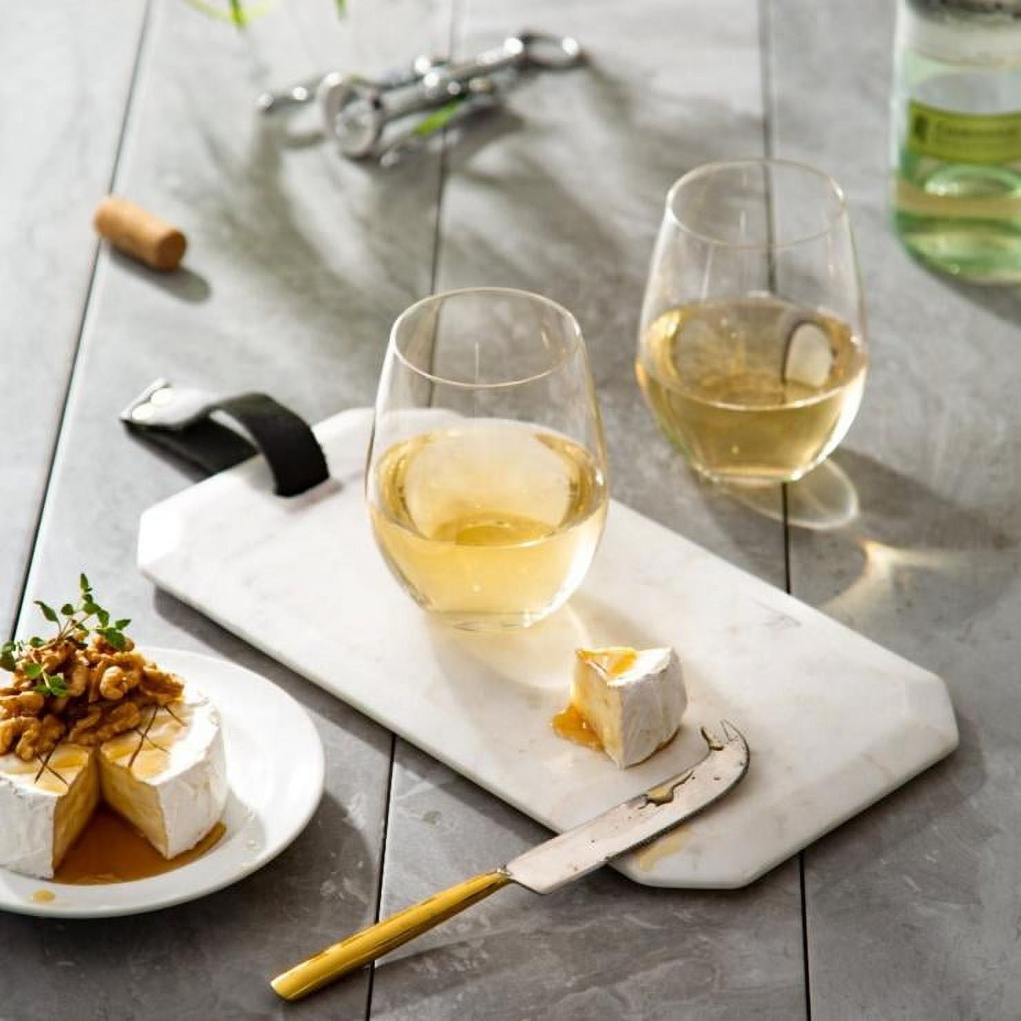 JoyJolt Spirits Stemless Wine Glass, Set of 8 Dishwasher Safe Stemless Wine Glass