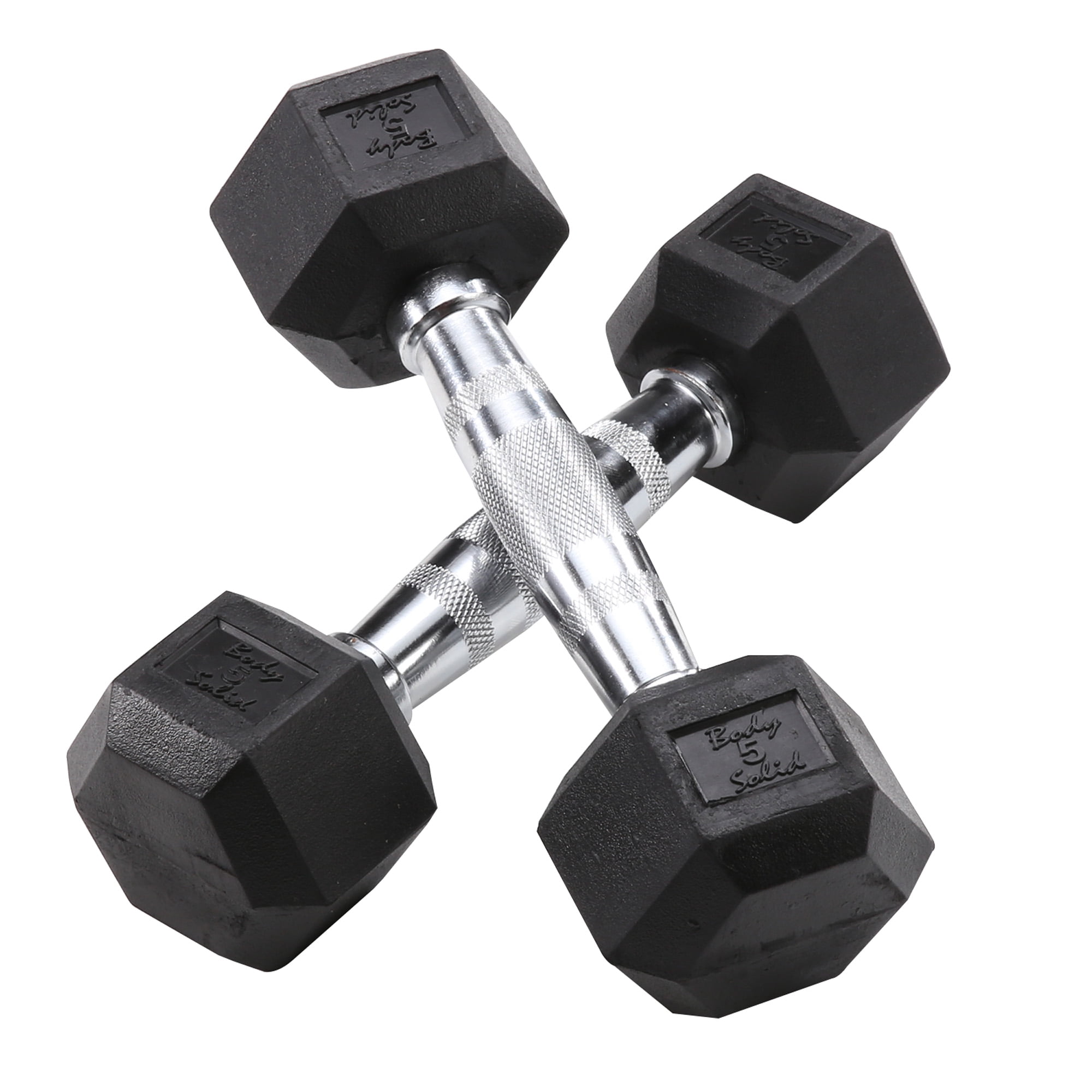 Powerline - PDR282X-DR150 Dumbbell Rack with 5-25 lbs Rubber Dumbbell Set