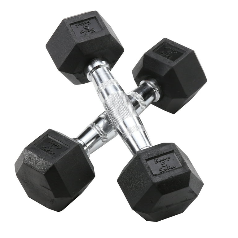 Powerline PDR282X DR150 Dumbbell Rack with 5 25 lbs Rubber Dumbbell Set