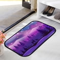 thumbnail image 2 of Floor Door Mats Bath Rugs Winter Pink and Violet Forest Bathroom Carpet Non-Slip Absorbent for Entryway Indoor 31x20in Carpet Runner, 2 of 7