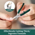 thumbnail image 7 of EXLEAF 2026 New Beveled Nail Clippers, Stainless Steel Wide Jaw Opening Anti-Splash Nail Clipper Set of 3-Piece, Long Handle Angled Head Toenail Clippers for Ingrown & Thick Toenails, for Men Women, 7 of 7