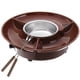 thumbnail image 1 of Juego de ollas para fondue de chocolate Olla para derretir chocolate Máquina para hacer fondue de chocolate eléctrica con bandeja para servir y tenedores Máquina para hacer fondue de chocolate desmont, 1 of 11