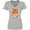 AC-Heather Grey, variant on Tiger Head Women's V-Neck T-Shirt