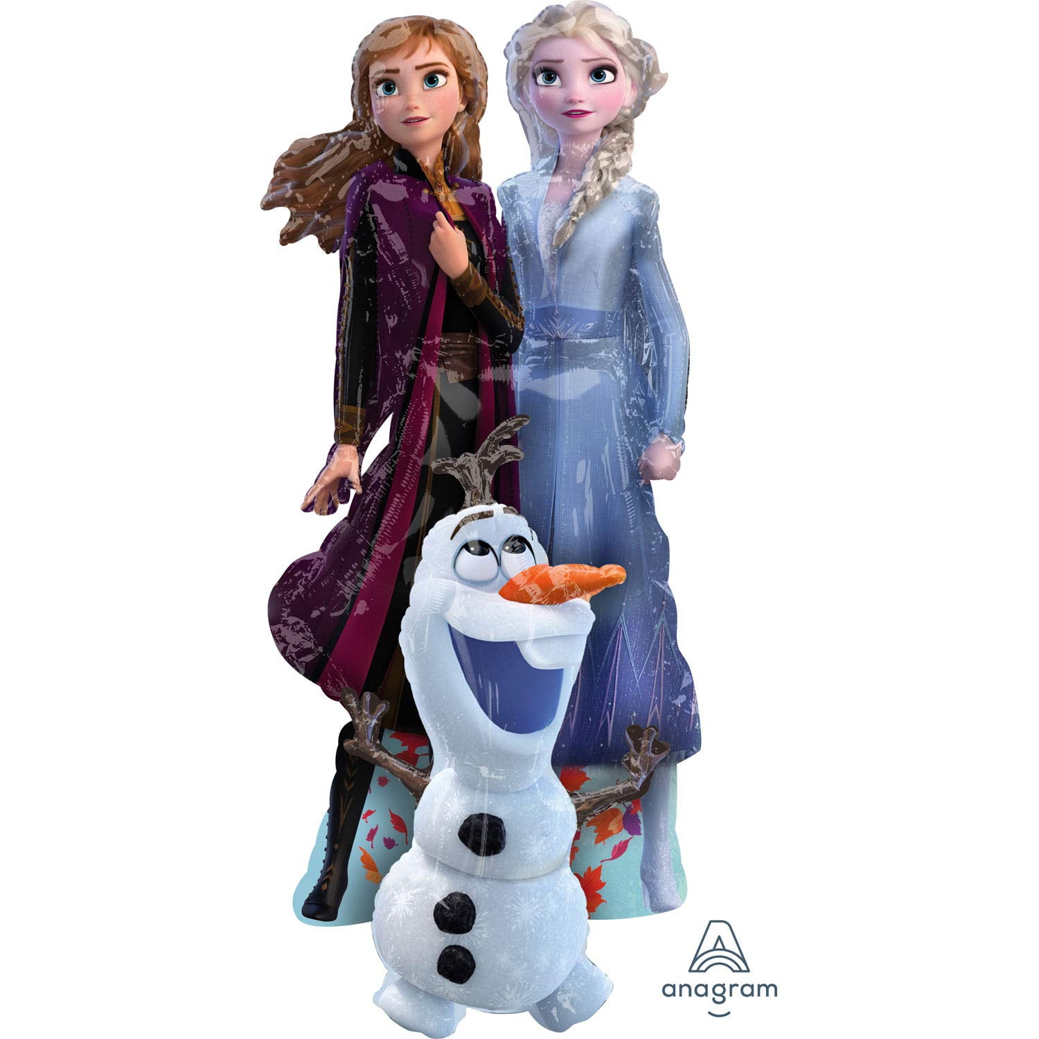 amscan 40392-01 58' Anagram Frozen 2 Elsa & Anna Airwalkers Foil Balloon, Multicolor