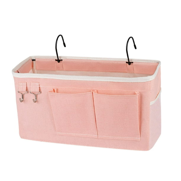 Cesta de almacenamiento Ozzptuu junto a la cama para cabeceros y literas