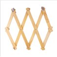 thumbnail image 2 of TORUBIA Original Wood Wall Mounted Expandable Accordion Peg Coat Rack Hanger, 2 of 4