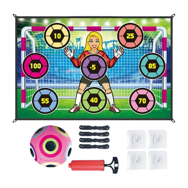 Juego de tapete para juego de fútbol, regalo con pelotas, accesorio para fiesta en la playa o en el patio. Estilo D