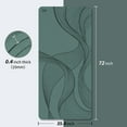 thumbnail image 7 of 4W Wide Yoga Mats, Extra Large 35" x 72" Pilates Matt, 10mm Thick Non Slip, TPE Tear-Resistant Exercise Mats for Home Workouts (Green), 7 of 7