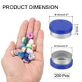 thumbnail image 2 of Uxcell 13mm Flip Off Caps 200PCS Seals Burr-Free Flip Off Top Caps for Glass Vial Bottles, Blue/Silver, 2 of 6