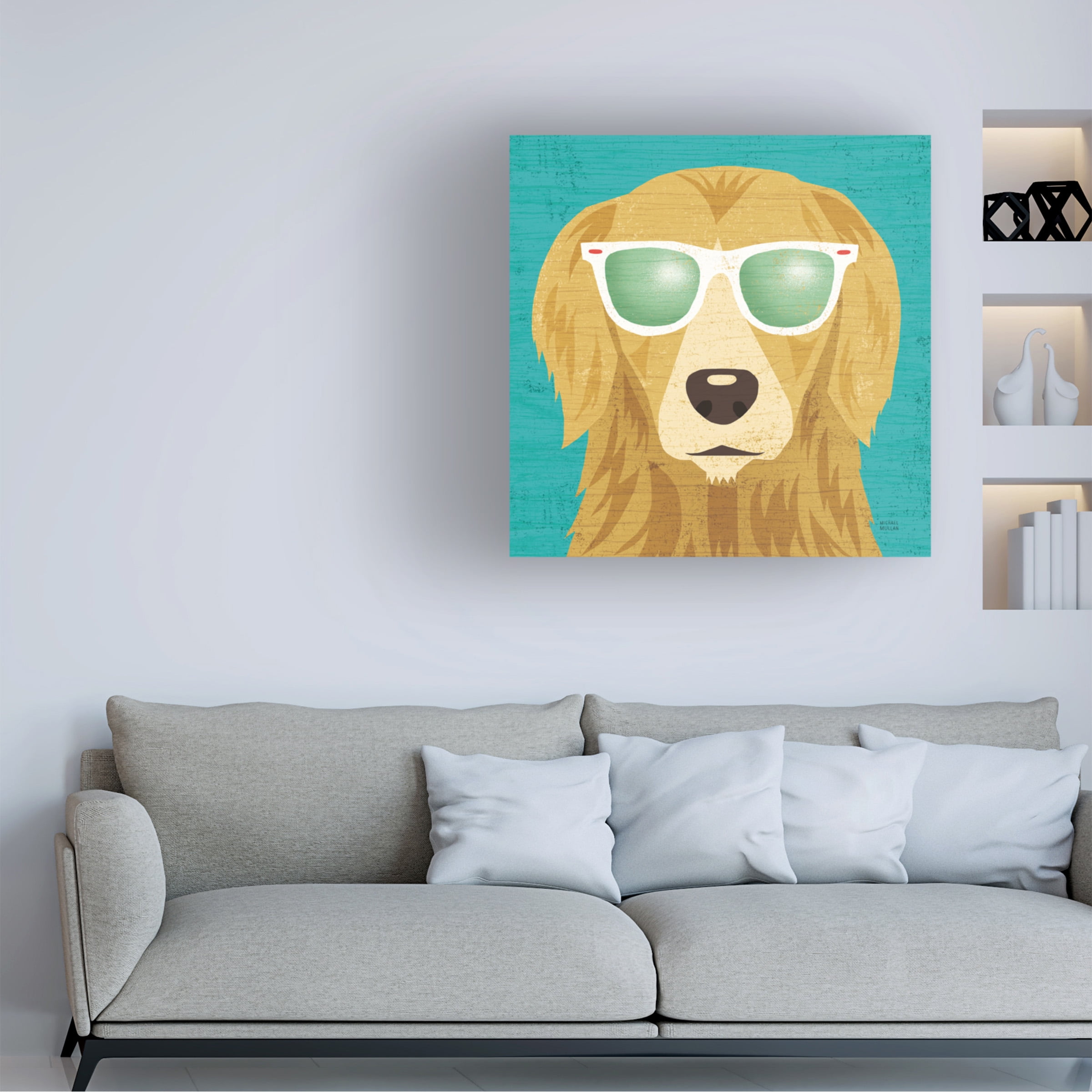 Trademark Fine Art 'Beach Bums Golden I' Canvas Art by Michael Mullan