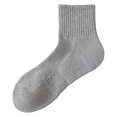 thumbnail image 1 of FhsagQ Socks Men Socks Men Autumn Winter Solid Color Towel Bottom Honeycomb Non Sports Basketball Socks Breathable Socks Socks for Men Plus Size Men Socks Grey One Size, 1 of 3
