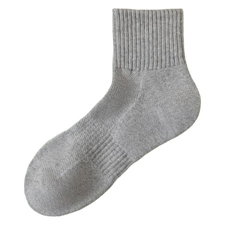 FhsagQ Socks Men Socks Men Autumn Winter Solid Color Towel Bottom Honeycomb Non Sports Basketball Socks Breathable Socks Socks for Men Plus Size Men Socks Grey One Size