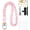 Pink, variant on Scrunchie Lanyard for ID Badges and , Teacher Lanyard for , Soft Satin  Strap Lanyard, Stretchy Lanyards with ID Holder and 2 Badge Holders for  & Office - 19-30"