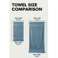 thumbnail image 3 of 3 Pack Petite Beach Pool Spa Gym Towels | Thin Lightweight Light Blue 100% Cotton 20" x 40", 3 of 10