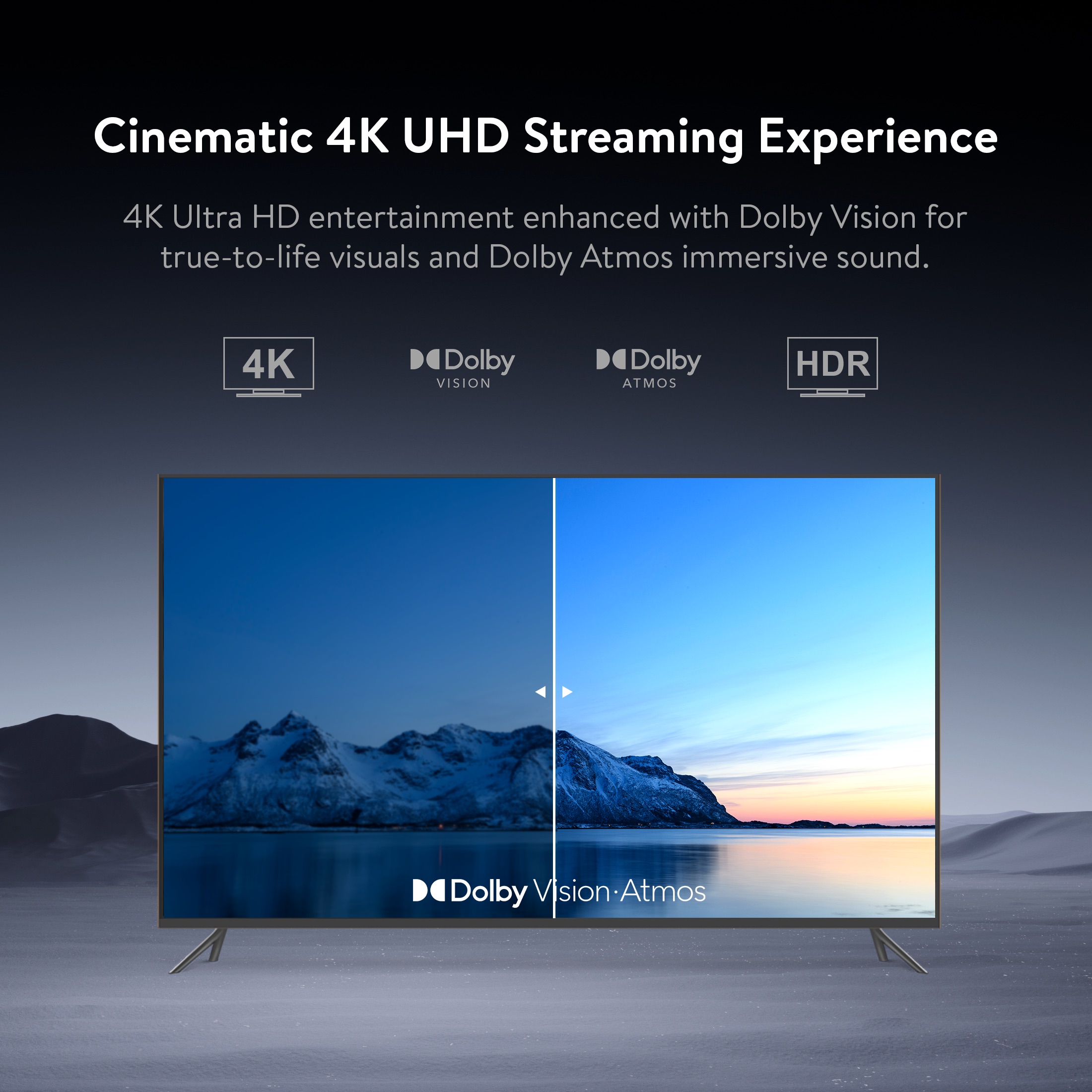 Dispositivo de transmisión onn 4K Plus, Google TV - Transmisión ultrarrápida, impresionante 4K UHD, almacenamiento de 16GB, RAM de 2GB, Dolby Vision y Atmos, control remoto con control por voz - Solo compatible en EE. UU. 3
