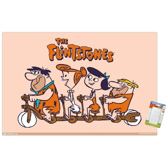 The Flintstones - Group Wall Poster, 14.725" x 22.375"