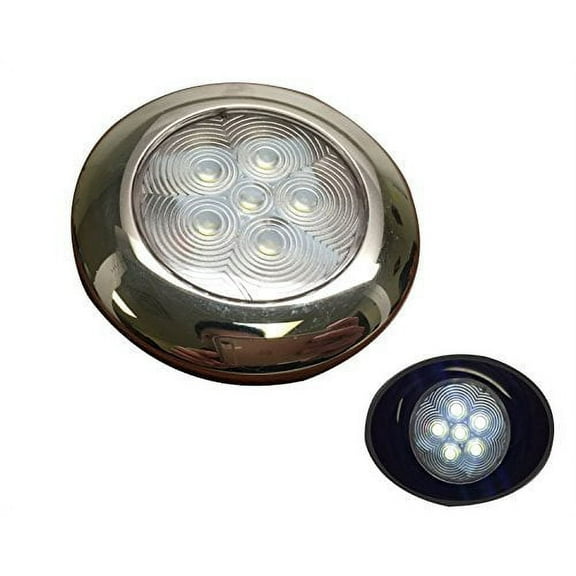 Pactrade Marine Boat Nature White LED Ceiling Light SS304 Housing Surface Mount 12V 95LM