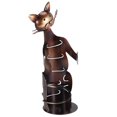 thumbnail image 3 of Cat Wine Holder Rack Cat Shaped Wine Holder Stand Metal Decorative Cat Wine Bottle Holder Sculpture, 3 of 5