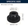 thumbnail image 3 of Unique Bargains 6 Pcs Black Plug Holes, H18 Rubber Button Plug for 17mm/0.67' Hole, 3 of 6