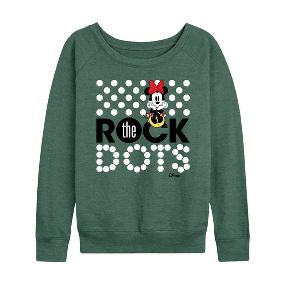 Disney - Mickey & Friends - Minnie Mouse - Rock the Dots - Women's Lightweight French Terry Long Sleeve Shirt
