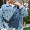 thumbnail image 4 of DcGZvy Shoulder Fanny Pack Women Mens Crossbody Bag Small Small Sling Bag for Women Crossbody Purse Crossbag Blue, 4 of 8