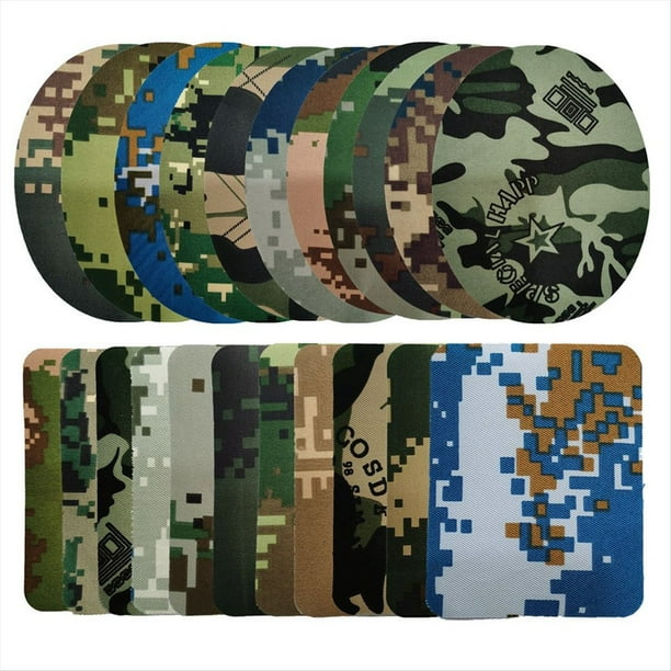 22 Parches de Camuflaje, Parches Termoadhesivos, Apliques, Parches de Reparación de Ropa para Chaquetas, Jeans, Sombreros, Bolsos, Decoraciones