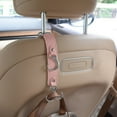 thumbnail image 3 of Multifunctional Car Hook for Headrests and Seat Backrests - Hidden Design, Easy Installation, Durable Leather, Beige - Perfect Storage Solution for Various Car Models, 3 of 6